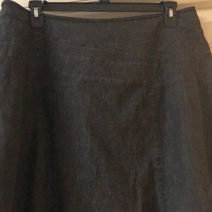 *Sale* Black Denim Skirt